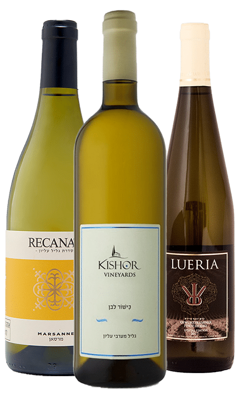 חבילת יינות לבנים מהגליל העליון